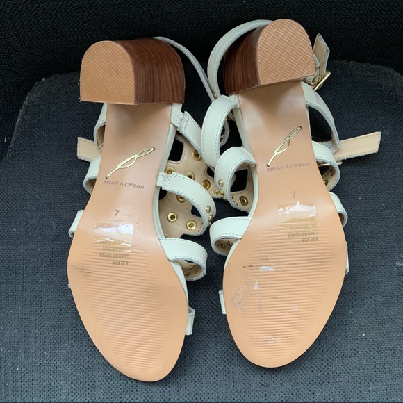 Brian Atwood - White Heeled Sandals - Picture 5 of 5